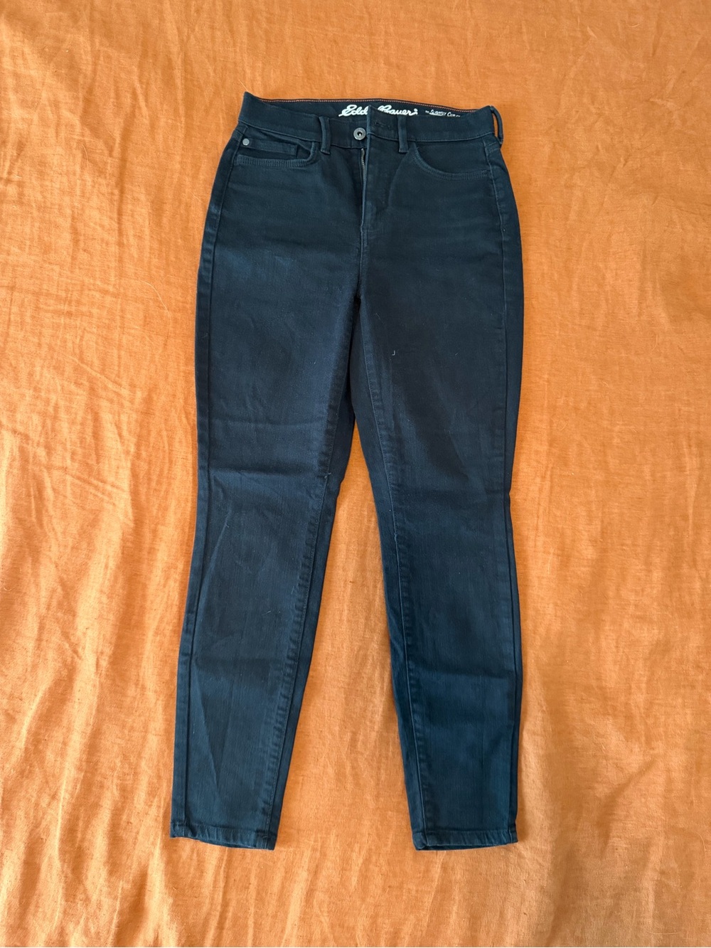 Eddie Bauer Black Skinny Slightly High Rise Jeans - Women's